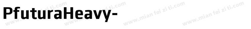 PfuturaHeavy字体转换