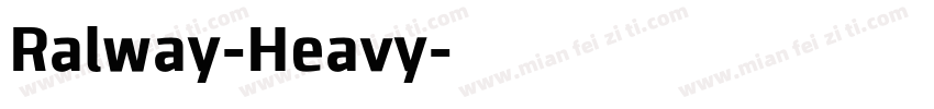 Ralway-Heavy字体转换