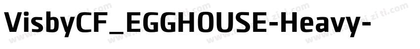 VisbyCF_EGGHOUSE-Heavy字体转换
