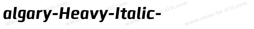 algary-Heavy-Italic字体转换