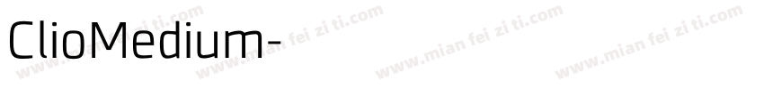 ClioMedium字体转换