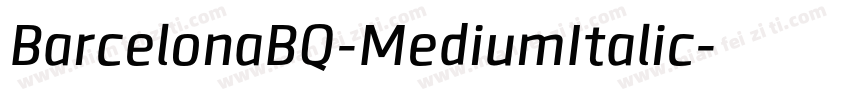 BarcelonaBQ-MediumItalic字体转换