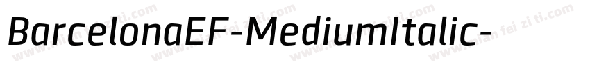 BarcelonaEF-MediumItalic字体转换