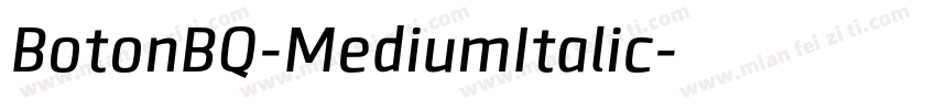 BotonBQ-MediumItalic字体转换