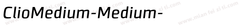 ClioMedium-Medium字体转换