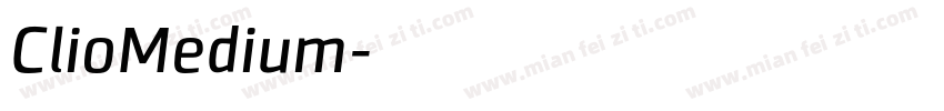 ClioMedium字体转换