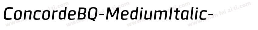 ConcordeBQ-MediumItalic字体转换