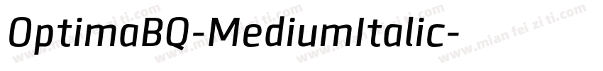 OptimaBQ-MediumItalic字体转换