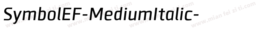 SymbolEF-MediumItalic字体转换