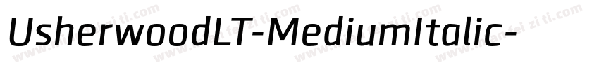 UsherwoodLT-MediumItalic字体转换
