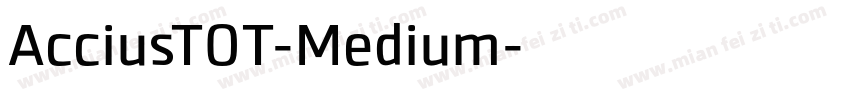 AcciusTOT-Medium字体转换