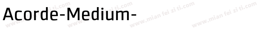 Acorde-Medium字体转换