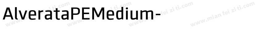 AlverataPEMedium字体转换