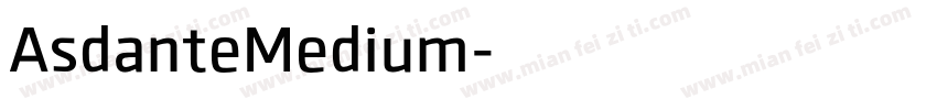 AsdanteMedium字体转换
