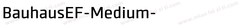BauhausEF-Medium字体转换