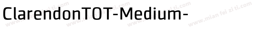 ClarendonTOT-Medium字体转换