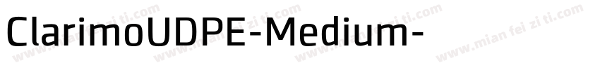 ClarimoUDPE-Medium字体转换