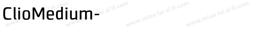 ClioMedium字体转换