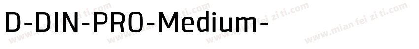 D-DIN-PRO-Medium字体转换
