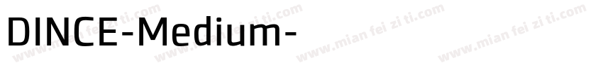 DINCE-Medium字体转换