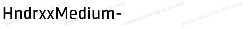 HndrxxMedium字体转换