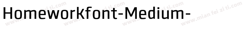 Homeworkfont-Medium字体转换