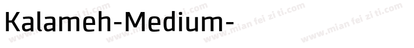 Kalameh-Medium字体转换