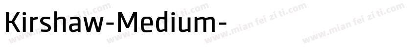 Kirshaw-Medium字体转换