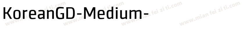 KoreanGD-Medium字体转换