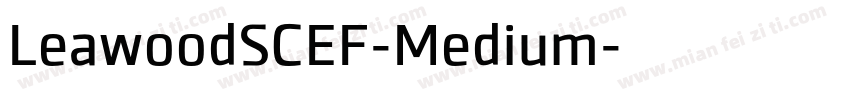 LeawoodSCEF-Medium字体转换