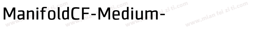 ManifoldCF-Medium字体转换