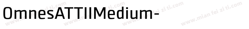 OmnesATTIIMedium字体转换