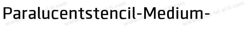 Paralucentstencil-Medium字体转换