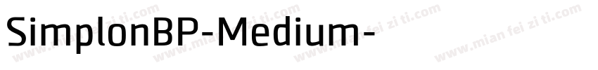 SimplonBP-Medium字体转换