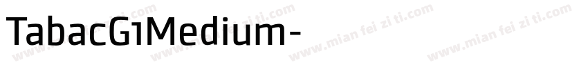 TabacG1Medium字体转换