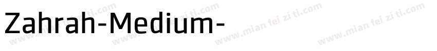 Zahrah-Medium字体转换