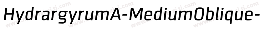 HydrargyrumA-MediumOblique字体转换
