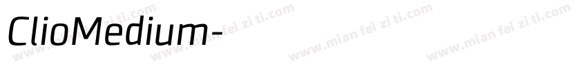 ClioMedium字体转换
