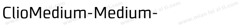 ClioMedium-Medium字体转换