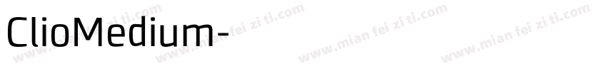 ClioMedium字体转换