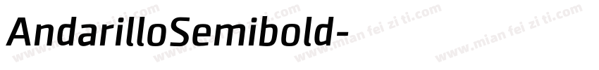 AndarilloSemibold字体转换