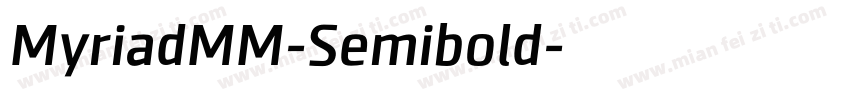 MyriadMM-Semibold字体转换