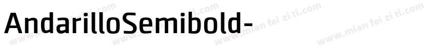 AndarilloSemibold字体转换