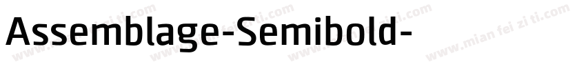Assemblage-Semibold字体转换
