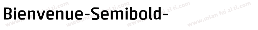Bienvenue-Semibold字体转换