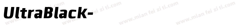 UltraBlack字体转换