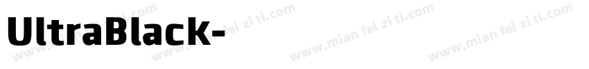 UltraBlack字体转换