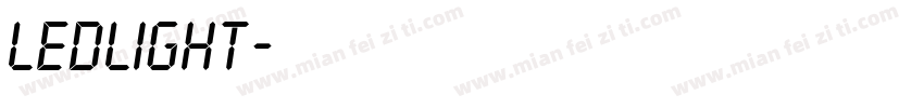 LEDLIGHT字体转换