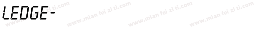 Ledge字体转换