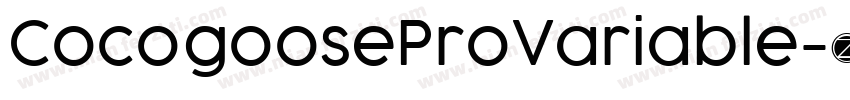 CocogooseProVariable字体转换